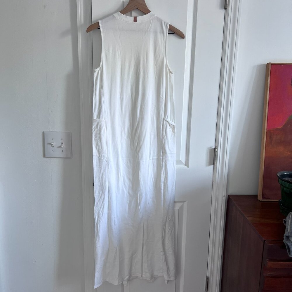 Lunya Cool Paneled Sleeveless Maxi Dress in Sincere White - Picture 7 of 12